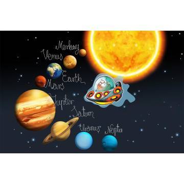 Wallpaper Ufo at solar system 2