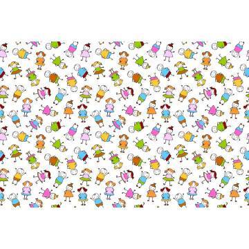 Wallpaper Colorfull children, with pattern 2