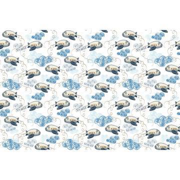 Ταπετσαρία τοίχου Clouds and aeroplanes, μοτίβο 2