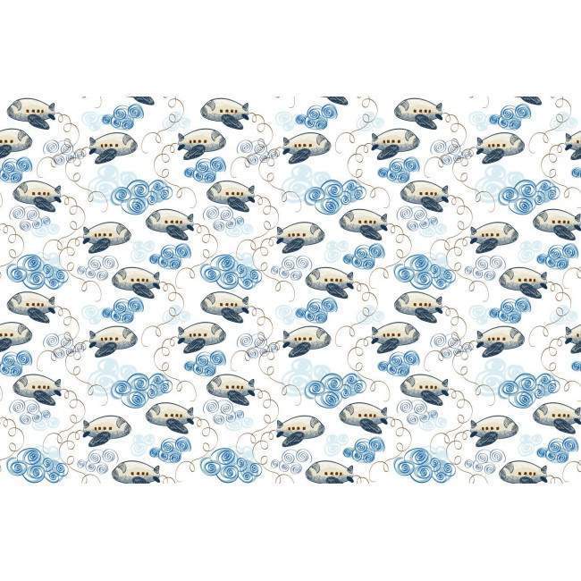 Wallpaper Clouds and aeroplanes, pattern