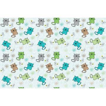 Wallpaper Hand drawn cats (boy), pattern 2