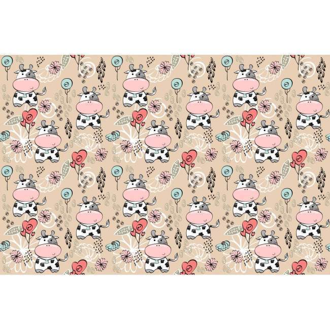 Wallpaper Hand drawed  cows, pattern