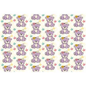 Wallpaper Hand drawed bears, pattern 2