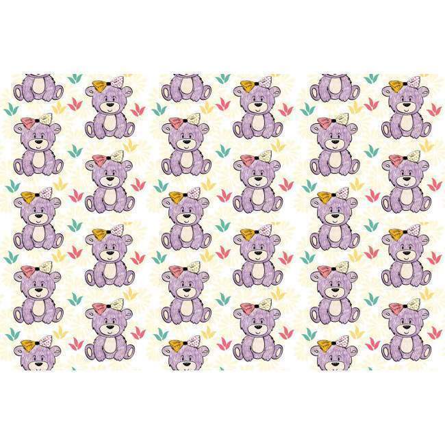 Wallpaper Hand drawed bears, pattern