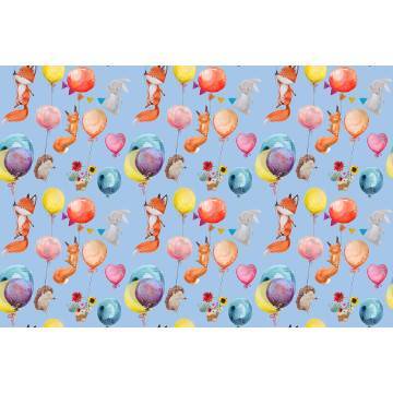 Ταπετσαρία τοίχου Animals with balloons (boy), μοτίβο 2