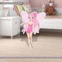 Fairy wooden figure printed