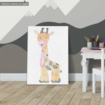 Kids canvas print Animals painted, Giraffe  2