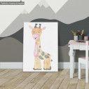 Kids canvas print Animals painted, Giraffe 
