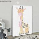 Kids canvas print Animals painted, Giraffe 