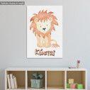 Kids canvas print Animals painted, Lion