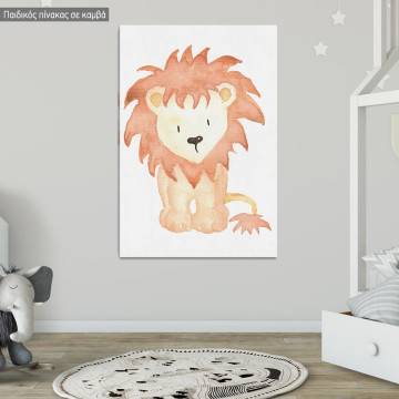 Kids canvas print Animals painted, Lion 2