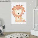 Kids canvas print Animals painted, Lion