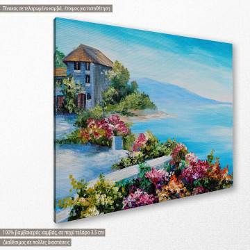 Πίνακας σε καμβά House near sea II 2