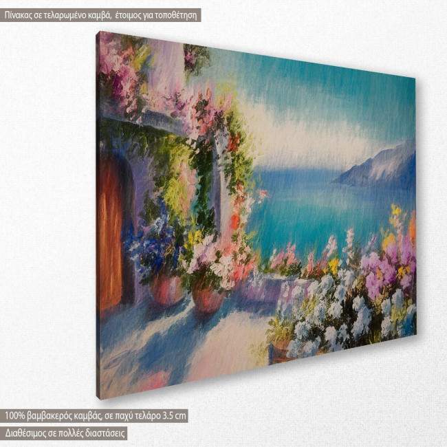 Canvas print House near sea I, side