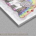 Kids canvas print  Cute cartoon unicorn