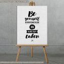 Πίνακας σε καμβά Be yourself every one else is taken