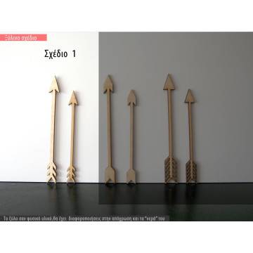 Wooden figure Arrows boho
