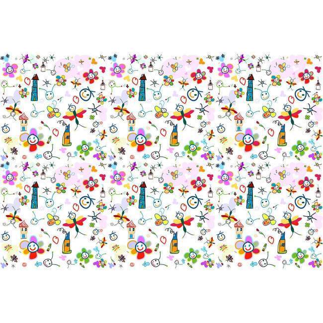 Wallpaper Smiling kids, pattern