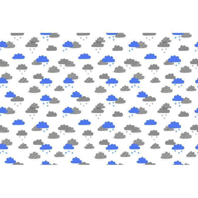 Watercolor clouds (boy), ταπετσαρία τοίχου με μοτίβo