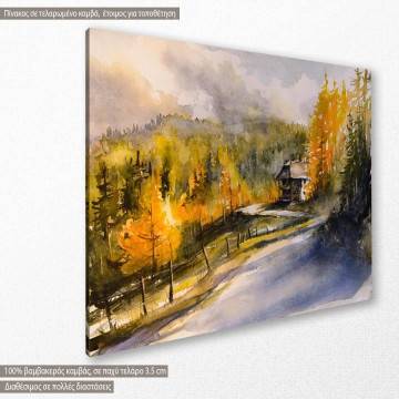 Canvas print road at mountain Mountain road Framed canvas View 1 2