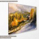 Canvas print road at mountain, Mountain road, side