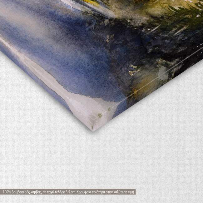 Canvas print road at mountain, Mountain road, detail