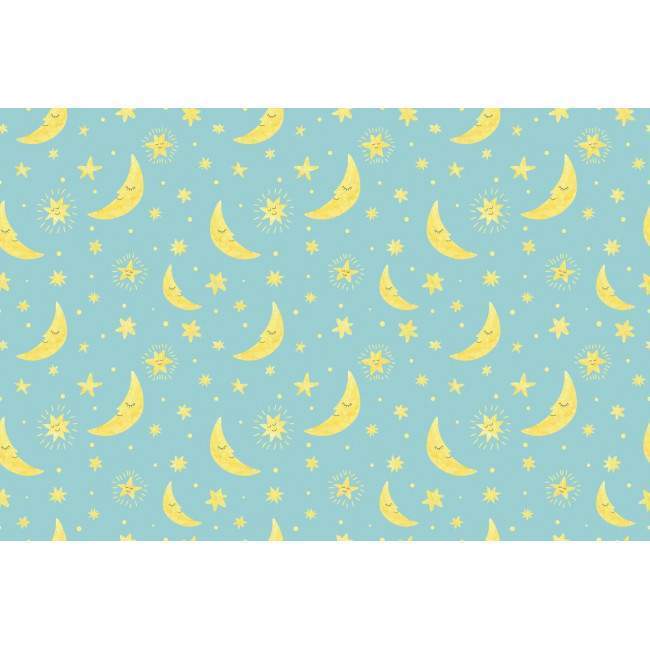 Wallpaper Moon and stars, pattern