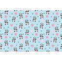 Wallpaper Cute panda ballerinas, pattern