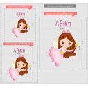 Wall stickers Little fairy with name