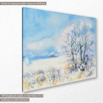 Πίνακας σε καμβά Χειμερινό τοπίο, Winter landscape 2