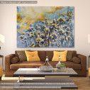 Canvas print Winter floral motifs