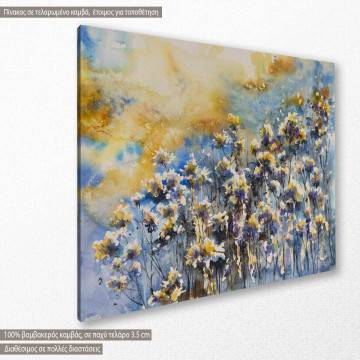Canvas print Winter floral motifs Framed canvas View 1 2