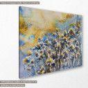 Canvas print Winter floral motifs, side