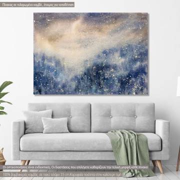 Canvas print Snowy blizzard