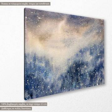 Canvas print Snowy blizzard 2