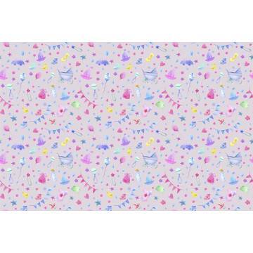 Ταπετσαρία τοίχου Baby room (girly), μοτίβο 2