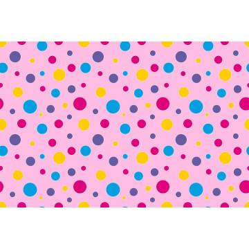 Ταπετσαρία τοίχου Polka dot (roz), μοτίβο 2
