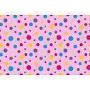 Polka dot (roz), ταπετσαρία τοίχου με μοτίβo