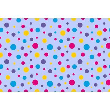 Ταπετσαρία τοίχου Polka dot (blue), μοτίβο 2