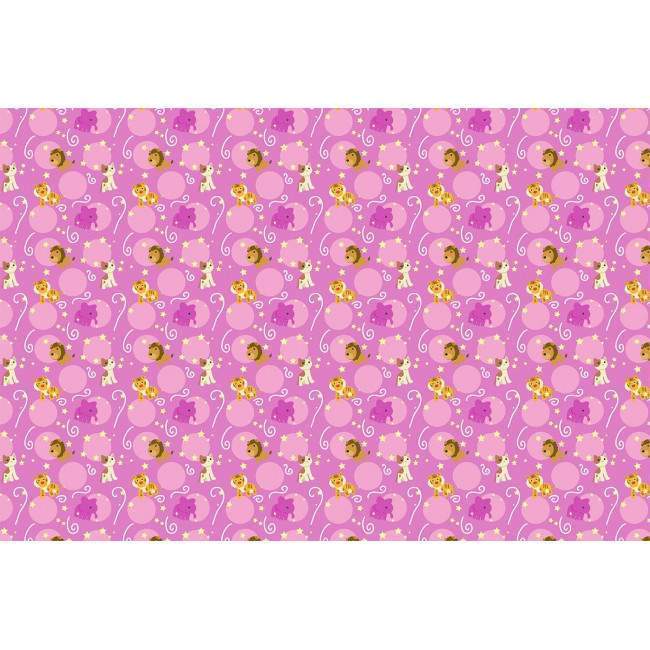 Wallpaper Pink animals, pattern