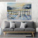 Canvas print Snowy landscape, Cold winter day