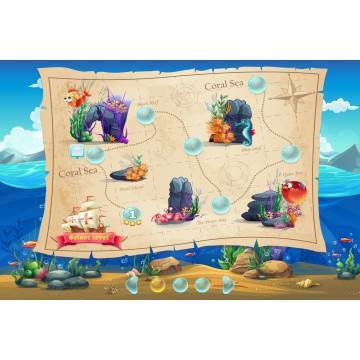 Wallpaper Map at the sea bottom 2