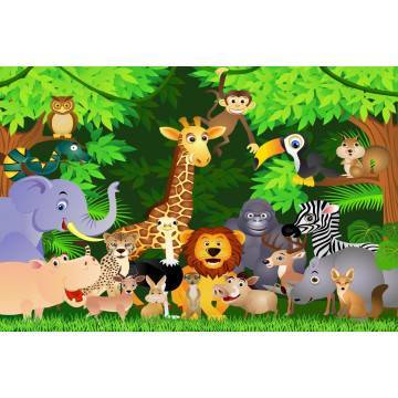 Wall  mural Jungle animals 2