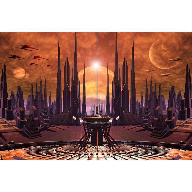 Wallpaper Futuristic city