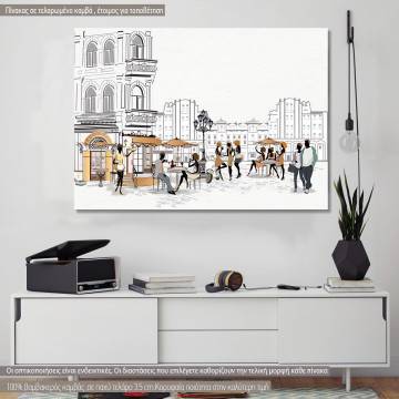 Canvas print Street cosy