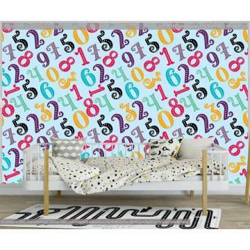 Wallpaper Number background (blue), pattern