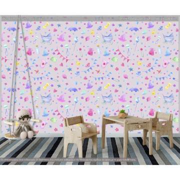 Wallpaper Baby room (girly), pattern