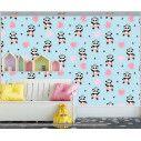 Wallpaper Cute panda ballerinas, pattern