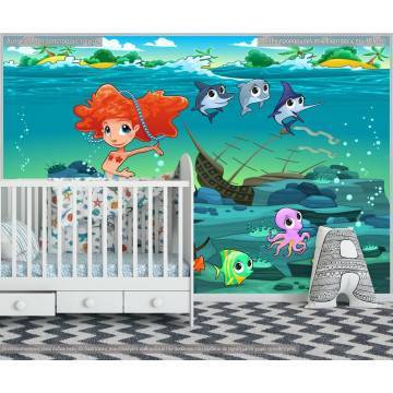 Wallpaper mermaid tales