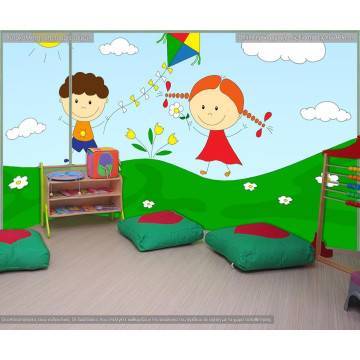 Ταπετσαρία τοίχου Playing in the sun